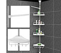 Угловая полка для ванной комнаты Multi Corner, этажерка для ваннной Стойка Стелаж