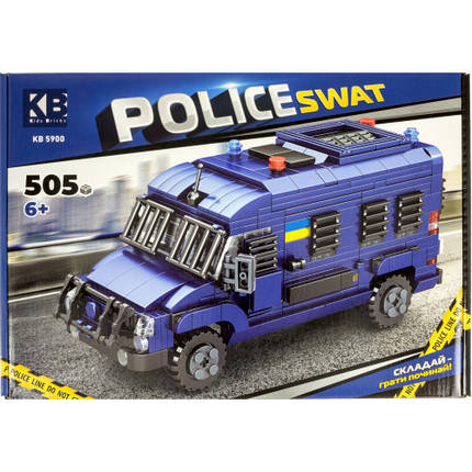 Конструктор поліцейська машина, 505 деталей, KB5900, фото 1