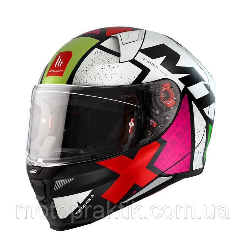 MT Revenge 2 Light C0 Gloss White, XS Мотошолом інтеграл