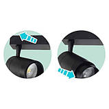 Світлодіодний світильник трековий MONACO-15 15W чорний HOROZ ELECTRIC 018-019-0015-020, фото 3