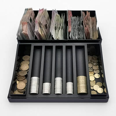 СКАРБ-1Л+СКАРБ-4(5) Комплект з двох лотків для грошей, монет і купюр (ціна виробника).