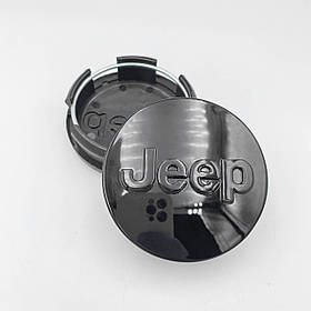 Ковпачки (заглушки) в литі диски Jeep (Джип) 63 мм Чорні