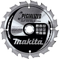 Пильный диск Makita по древесине с гвоздями SPECIALIZED 185х30 мм 16 зубьев (B-09341)