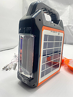 Фонарь Power Bank радио-блютуз с солнечной панелью+3 лампы.EP-0188 Фонарь портативный 4500мАч Bluetooth