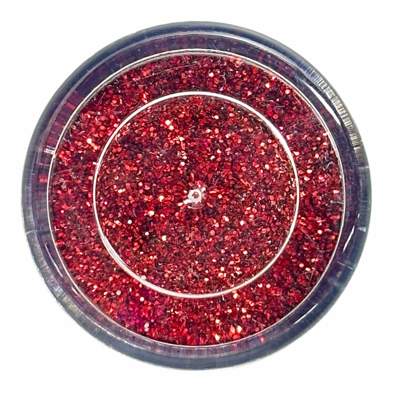 Блискітки (пісок) для нігтів Lilly Beaute, червоні