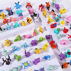 Набір фігурок Покемони Pokemon 144 шт. Ігрові фігурки Покемони. Дитячий набір іграшок Покемони, фото 3