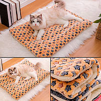 Лежак Taotaopets 573301 Yellow Stars L (50*70 cm) для котів і собак 8 шт., фото 3