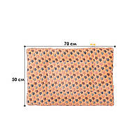 Лежак Taotaopets 573301 Yellow Stars L (50*70 cm) для котів і собак 8 шт., фото 5