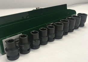 Набір ударних дюймових головок 1/2" 10шт 7/16"-1" TOPTUL GEAD1001, фото 1
