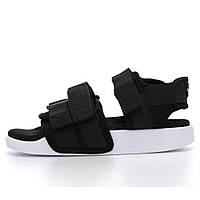 Женские сандалии Adidas Sandals Black White, черно-белые сандалии адидас черные (36-39 размеры)