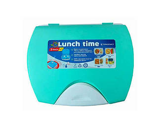 Ланч-бокс 200*250*85 Lunchtime 3 в 1 мятний ТМ Гемопласт BP