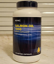 Омега 3 GNC Salmon Oil 1000 180 капсул риб'ячий жир лосося omega3 жирні кислоти