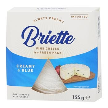 Сир М'який Briette Creamy & Blue з Блакитною Цвіль 125 г Німеччина