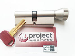 Mottura Project 102мм 51х51 ключ/тумблер матовий нікель (Італія)