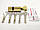 Iseo R7 70мм 40х30 ключ/тумблер латунь (Італія), фото 3