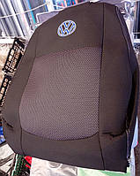 Автомобильные чехлы авточехлы салона на сиденья Elegant Volkswagen Caddy 1+1 черные 04-10 Фольксваген Кадди 2