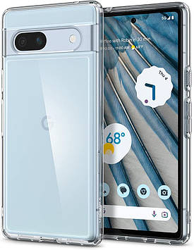 Чохол Spigen для Google Pixel 7a - Ultra Hybrid, Crystal Clear (ACS05817)