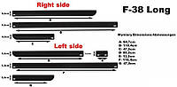 Молдинги на двери Automotiva F-38 LWB / side door moldings 2