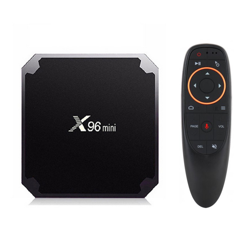 Смарт приставка X96 mini w2 2/16 ГБ, S905W2 + аеропульт з мікрофоном і гіроскопом, фото 1