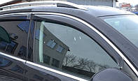 Дефлекторы окон ветровики на MERCEDES-BENZ MERCEDES Мерседес W205 C-klasse 2014 - Sedan С Хром Молдингом 2