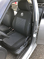 Автомобильные чехлы авточехлы салона на сиденья VIP Skoda Octavia A5 SD черные 04-10 Шкода Октавия 2