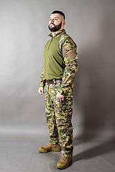 Військовий костюм для ЗСУ тактичний Сорочка убакс бойова + армійські штани польові multicam MILIGUS розмір L52