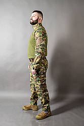 Костюм тактичний камуфляжний для ЗСУ Сорочка убакс бойова і штани Ріп Стоп multicam MILIGUS р. L52 Long