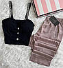 Стильний жіночий комплект костюм для дому Victoria's Secret топ та штани (Вікторія Сикрет), фото 6