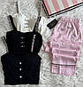 Стильний жіночий комплект костюм для дому Victoria's Secret топ та штани (Вікторія Сикрет), фото 5