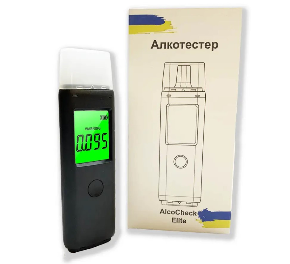 Алкотестер професійний цифровий AlcoCheck Elite