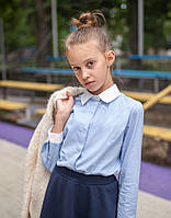 Блузка школьная Свит блуз мод. 1800 голубой р.128