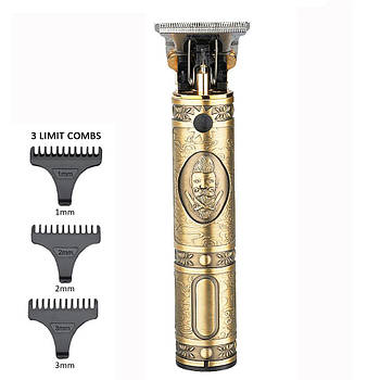 Акумуляторна машинка для стрижки волосся KEMEI 700B Професійний Тример для окантування бороди та вусів