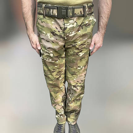 Штани зимові тактичні софтшелл флісові Accord, розмір L, Мультикам, утеплені штани для військових, фото 2