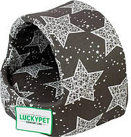 Домик для собак и кошек Lucky Pet №1 Белла 36x32x32 см Серый (4820224210759)