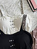 Стильний жіночий комплект костюм для дому Victoria's Secret топ та штани молочний (Вікторія Сикрет), фото 2