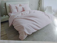 Комплект постельного белья двухспальный Персиковый ромб Бязь голд люкс