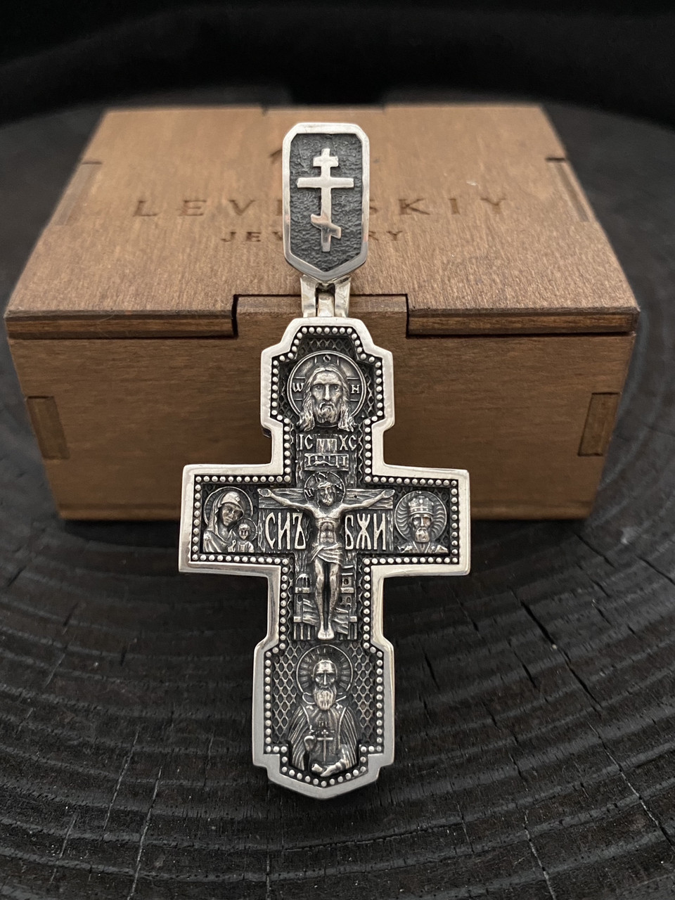 Срібний православний хрест