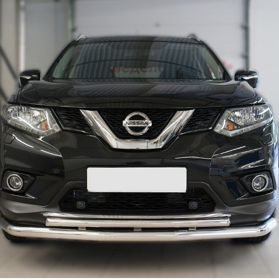 Кенгурник подвійний вус на Nissan Rogue (c 2013---), фото 1