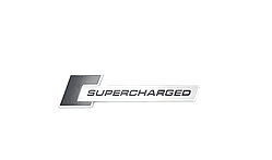 Емблема кузова Supercharged чорна