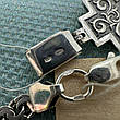 Срібний комплект ланцюжок плетіння бісмарк та православний хрестик чорніння срібло 925 проби, фото 3