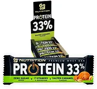 Протеїновий батончик go on 33% protein bar без цукру 50 грам, солона карамель