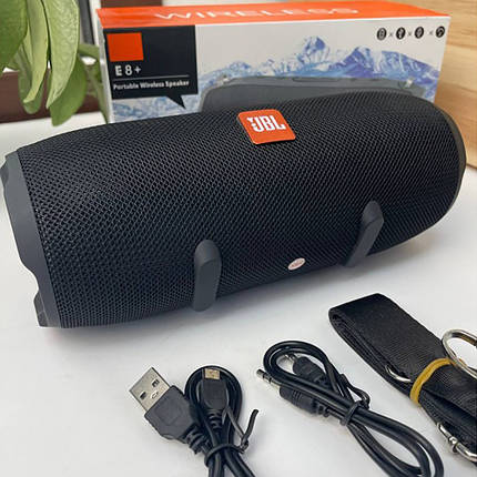 Портативна Bluetooth-колонка Jbl Charge E8+ бездротова акумуляторна FM радіо USB Чорний, фото 1