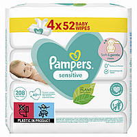 Детские влажные салфетки Pampers Sensitive 208 шт 8001841062624