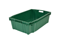 Ящик пластиковый (600х400х180) ИЗ ВТОРИЧНОГО П/Э зеленый