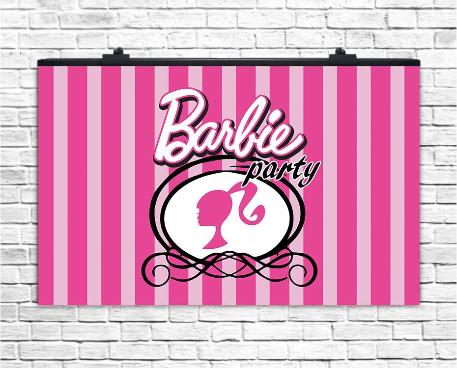 Плакат для свята Barbie-2 75х120 см