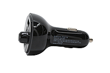 Трансмітер FM модулятор із зарядкою 4you Smart X4 (Bluetooth, PD 30W, QC3, 2USB, підсвічування) Black, фото 3