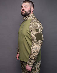 Бойова сорочка убакс армійська для ЗСУ MILIGUS М14 піксель Тактична військова кофта ubacs ріп стоп XL