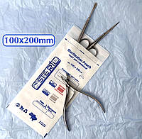 Крафт пакеты для стерилизации 100х200мм STERIL белые 100 шт.