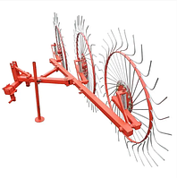 Грабли-ворошилки для трактора 3 колесные "Солнышко"