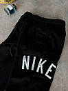 Спортивні штани чоловічі чорні осінь-весна однотонні оверсайз фірмові Nike (Найк), фото 7